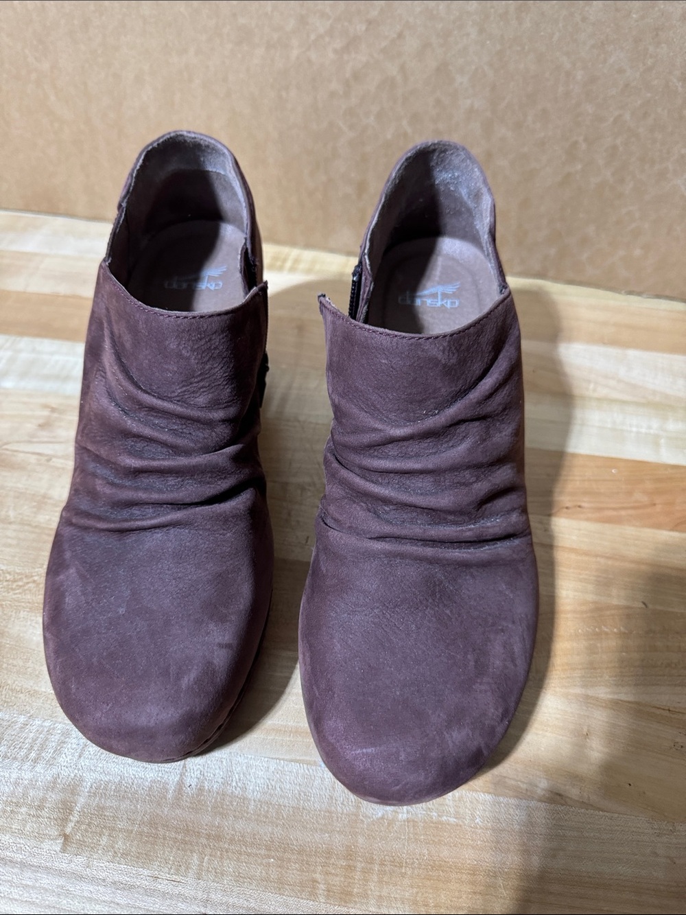 Dansko Women's Casual Slip-On Ankle Boot in Burgundy/warm Merlot
